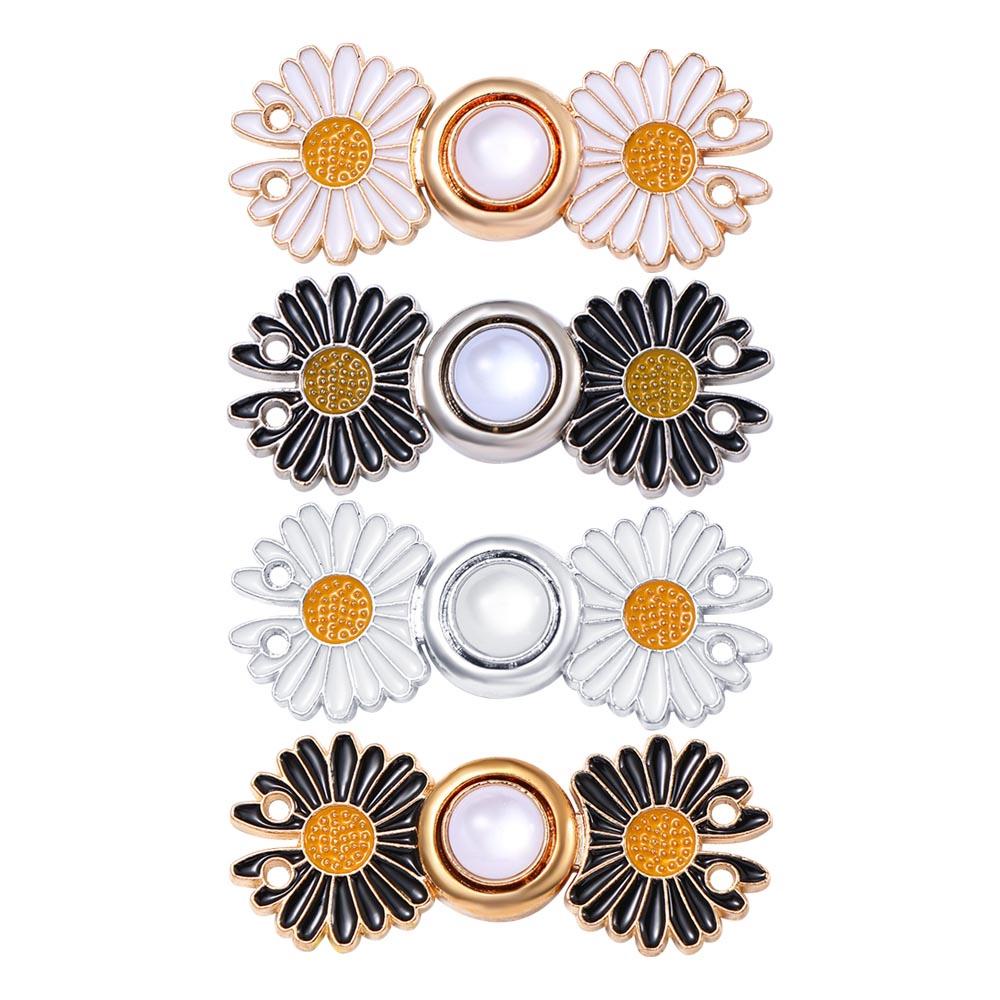 LOMBARD Trâm Cài Áo Hình Hoa Cúc Bằng Kim Loại Phong Cách Hàn Quốc Thời Trang Cho Nữ