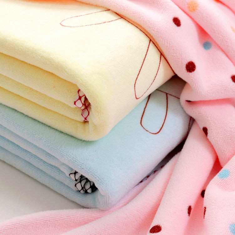 bông tắm cho bé khăn dày dặn lớn sơ sinh siêu mềm mịn hơn cotton nguyên chất, chăn ủ mịn.