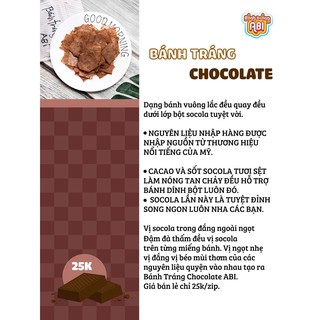 [ABI SNACK] Bánh tráng Chocolate