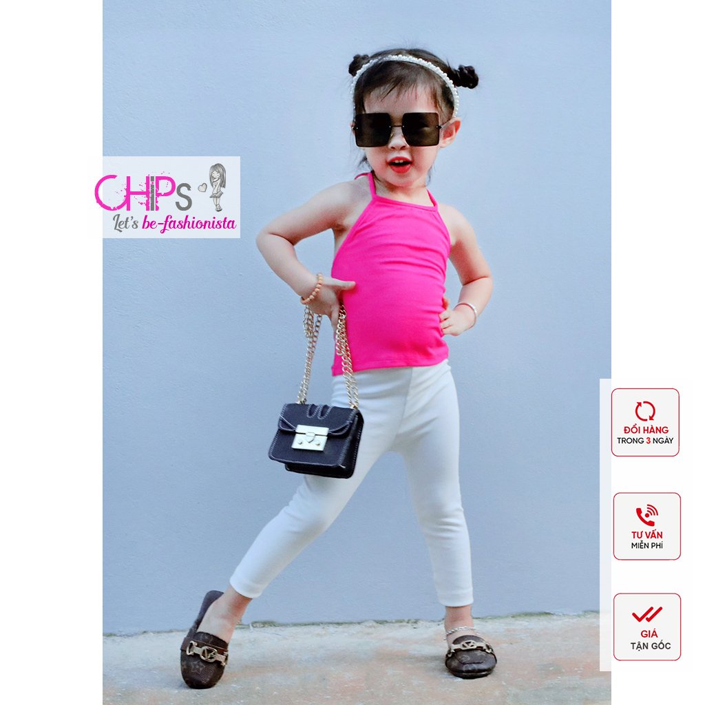 Áo Yếm Hai Dây Kiểu Cách Sành Điệu Cho Bé Gái