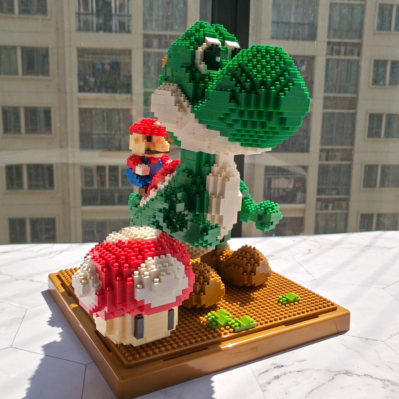 Bộ lắp ghép 3D LNO - Khủng long xanh Yoshi (Mario)