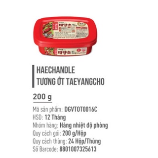 Tương ớt hàn quốc 200gr