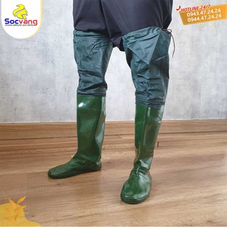 Ủng đi cấy- màu xanh- nhiều size- Ảnh thật 100% hàng 2 da
