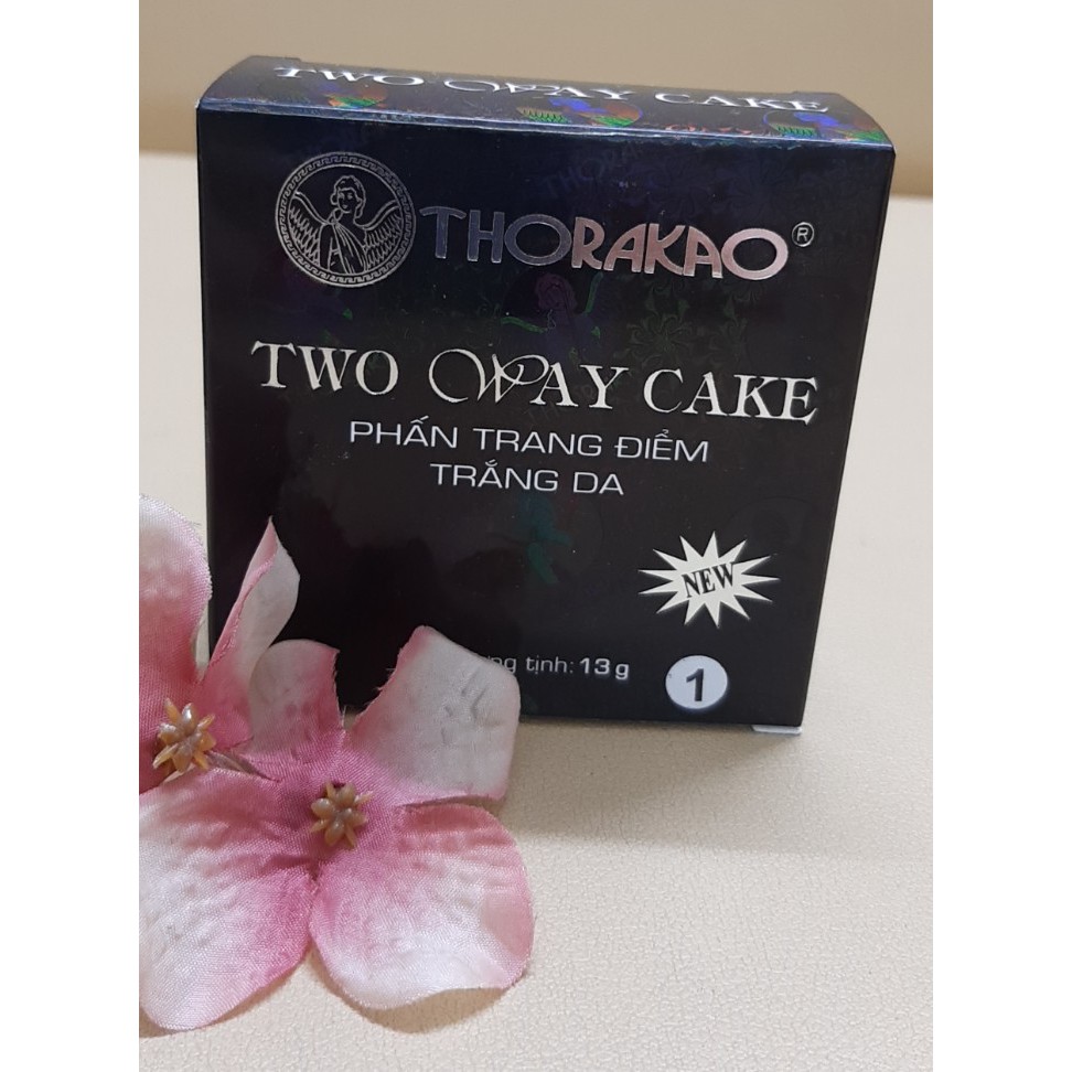 Phấn trang điểm Thorakao trắng da có nhũ 13g