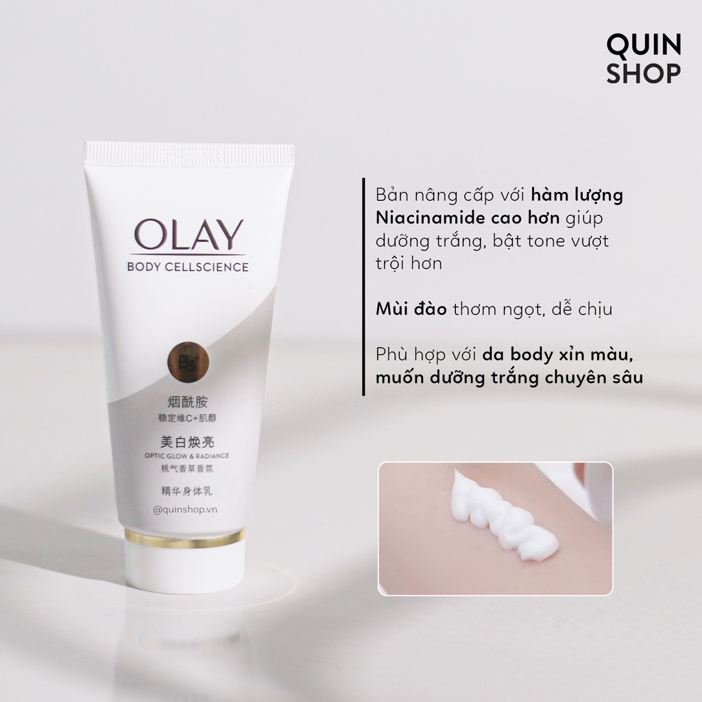 Sữa Dưỡng Thể Trắng Da, Chống Lão Hóa Olay Body Cellscience B3 + Retinol, B3 + Vitamin C, E Body Lotion