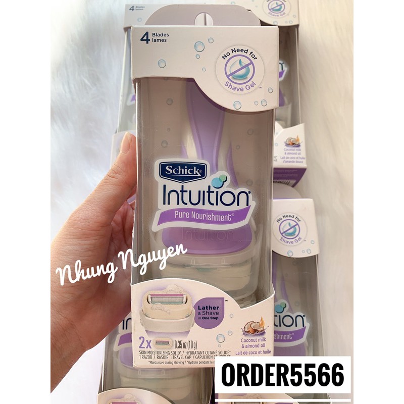 Dao cạo schick Intuition đầu bơ tặng kèm refill