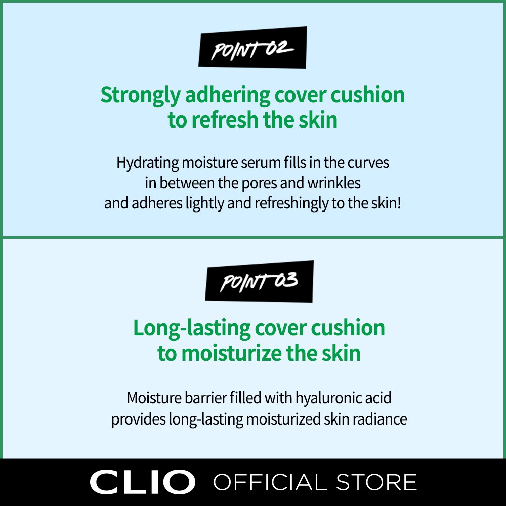Phấn Nước CLIO Kill Cover Cica Serum Cushion SPF50 15g Kèm Lõi Thay Thế 15g | BigBuy360 - bigbuy360.vn