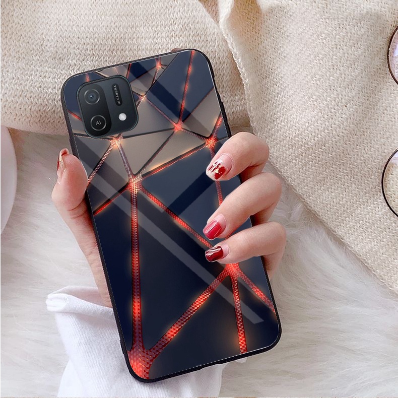 Ốp Lưng OPPO A16K Mặt kính gương sáng bóng cao cấp