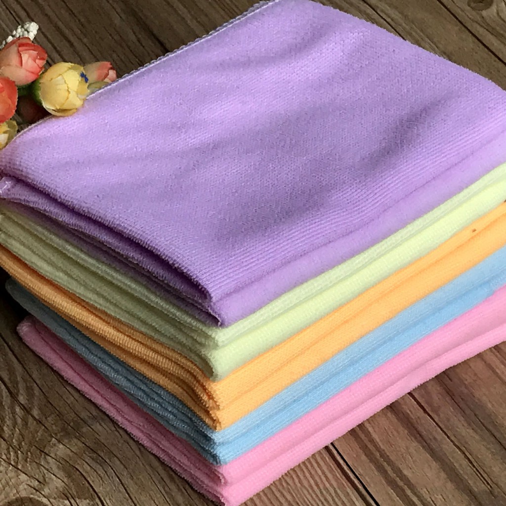 Set 2 khăn vải microfiber lau chùi nhà bếp tiện lợi chất lượng cao