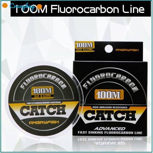 Cuộn Dây Câu Cá Chất Liệu Carbon 100% 100m Trong Suốt