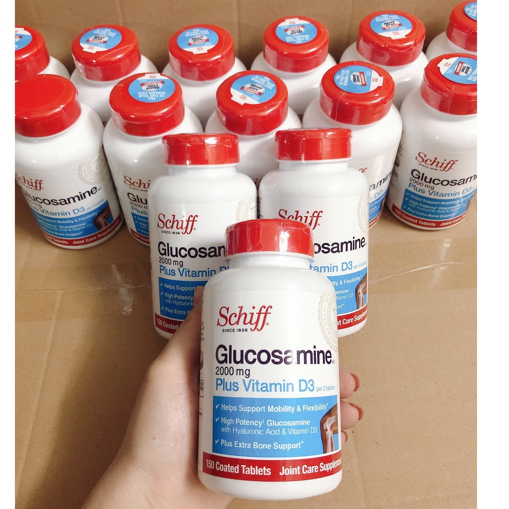 viên uống Xương Khớp Schiff Glucosamine 2000mg Plus Vitamin D3 của mỹ