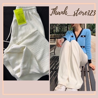 [ Hàng Sẵn ] Quần Ống Xuông Culottes Lưng Cao Lụa Xốp Loại 1