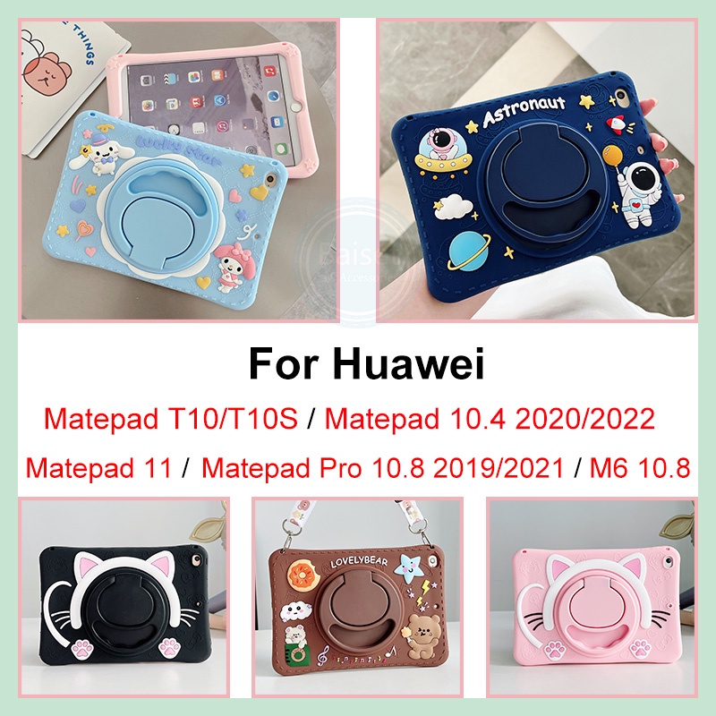 Ốp Máy Tính Bảng Silicon Bảo Vệ 360 Độ Cho Huawe Matepad 11 Matepad 10.4 Pro 10.8 Matepad T10 T10S M6 10.8