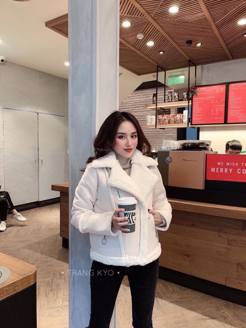 Áo khoác da lộn lót lông vẫn sang chảnh mãi | BigBuy360 - bigbuy360.vn