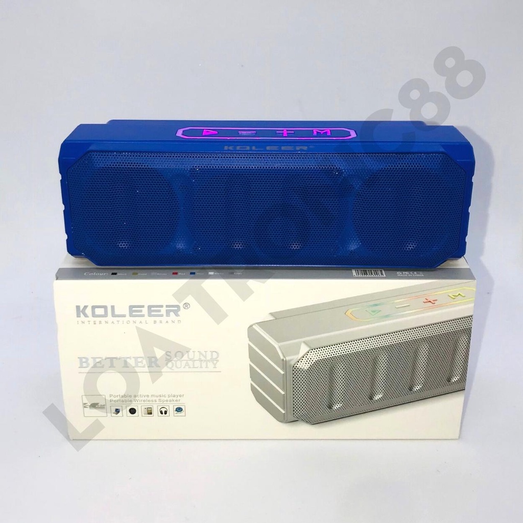 Loa Bluetooth KOLEER S813 Vỏ Kim Loại, Âm Thanh Sang Trọng, Hỗ Trợ Jack 3.5mm, Thẻ Nhớ