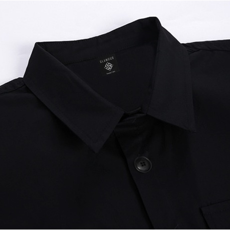 Áo sơ mi tay ngắn nam nữ unisex form rộng - Glamour Basic Shirt