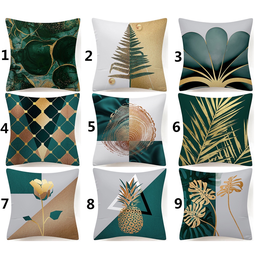 Bao Gối cotton Họa Tiết Cây Cỏ Sang Trọng 40×40.45x45.50x50.60x60.70x70 Vỏ Gối sofa Trang Trí Phong Cách Bắc Âu.