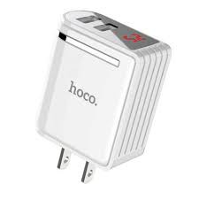 Cốc Sạc Đa Năng Hoco C39 / C39A 2.4A - 2 USB Chính Hãng Màn Hình LCD Hiển Thị