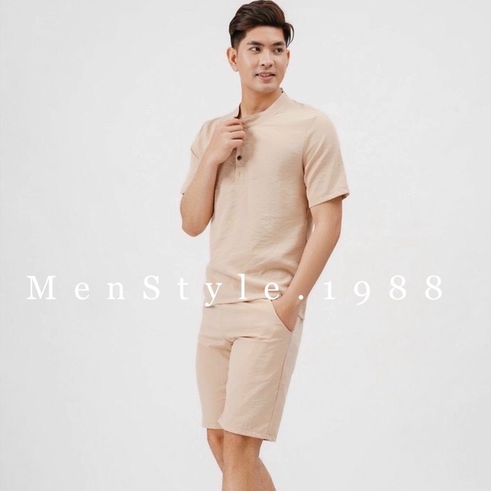 Set quần áo nam chất liệu đũi mặc hè loại đẹp (B002) | BigBuy360 - bigbuy360.vn