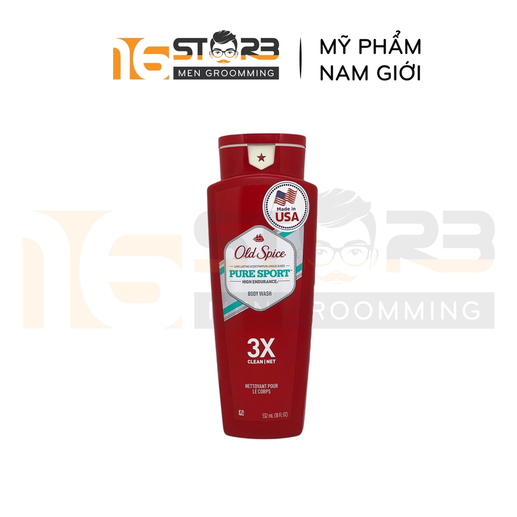 [Chính Hãng 100%] Sữa Tắm Old Spice Timber, Fiji, Bearglove, Wolfthorn 473ml/532ml - Nhập Khẩu Mỹ