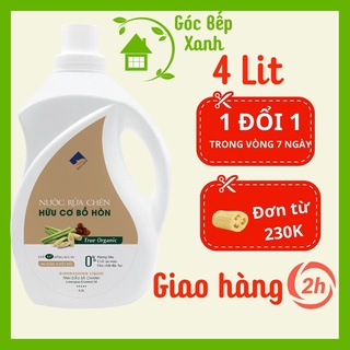 Nước rửa chén ecocare hữu cơ bồ hòn với tinh dầu thiên nhiên, can 4 lít - ảnh sản phẩm 1