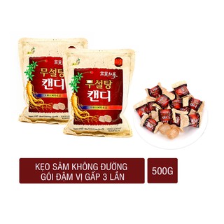 Kẹo hồng sâm không đường hàn quốc 500g