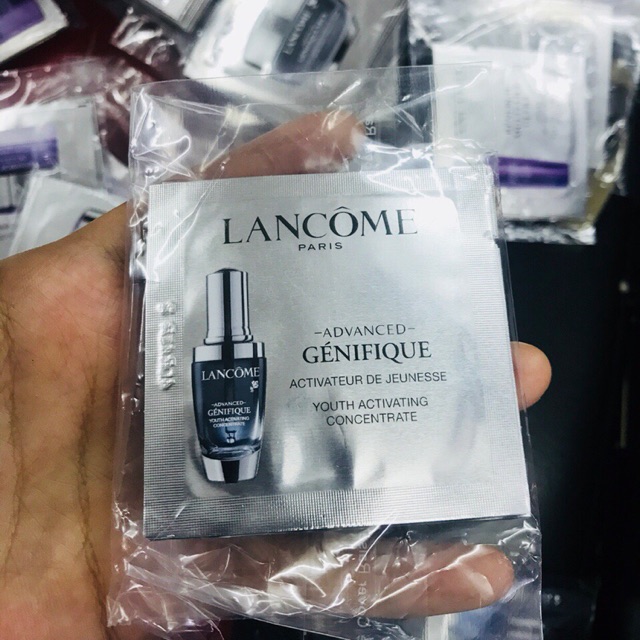 XẢ HÀNG 12-12 Combo 10/20/30/40 sample tinh chất trẻ hoá da Lancome Genifique ( chính hãng store)