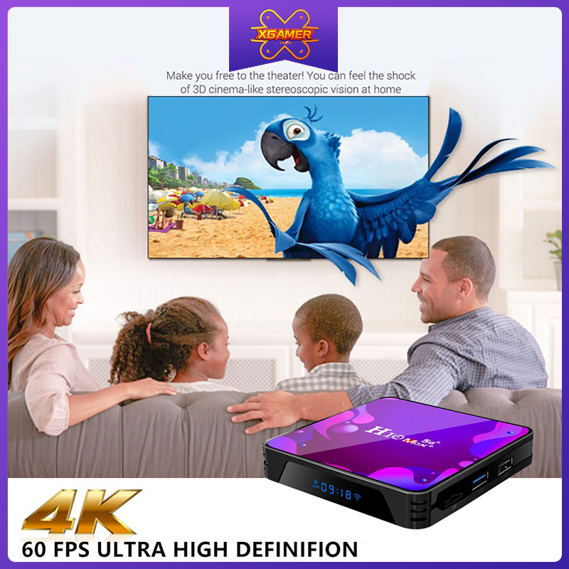 XGamer  H10 Max Plus 4k HD TV Box Wifi Android 10.0 HDMI 2.0 Set Top Box H3 Quad Core Media Player