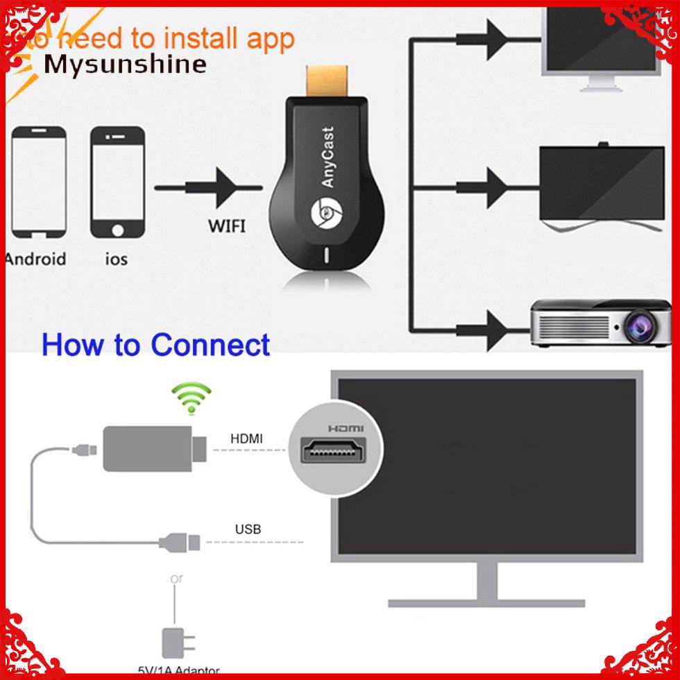 Thông Minh Thiết Bị Nhận Tín Hiệu Truyền Hình Ảnh Hd Không Dây Chromecast 2 Anycast Cho Tv Mobile