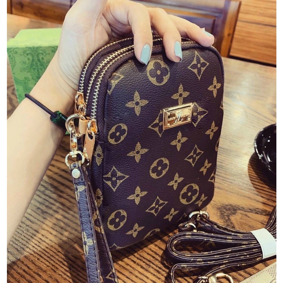 Túi đeo chéo nữ 3 ngăn giá rẻ đẹp đi chơi phong cách thời trang hàn quốc dễ thương cute DC231
