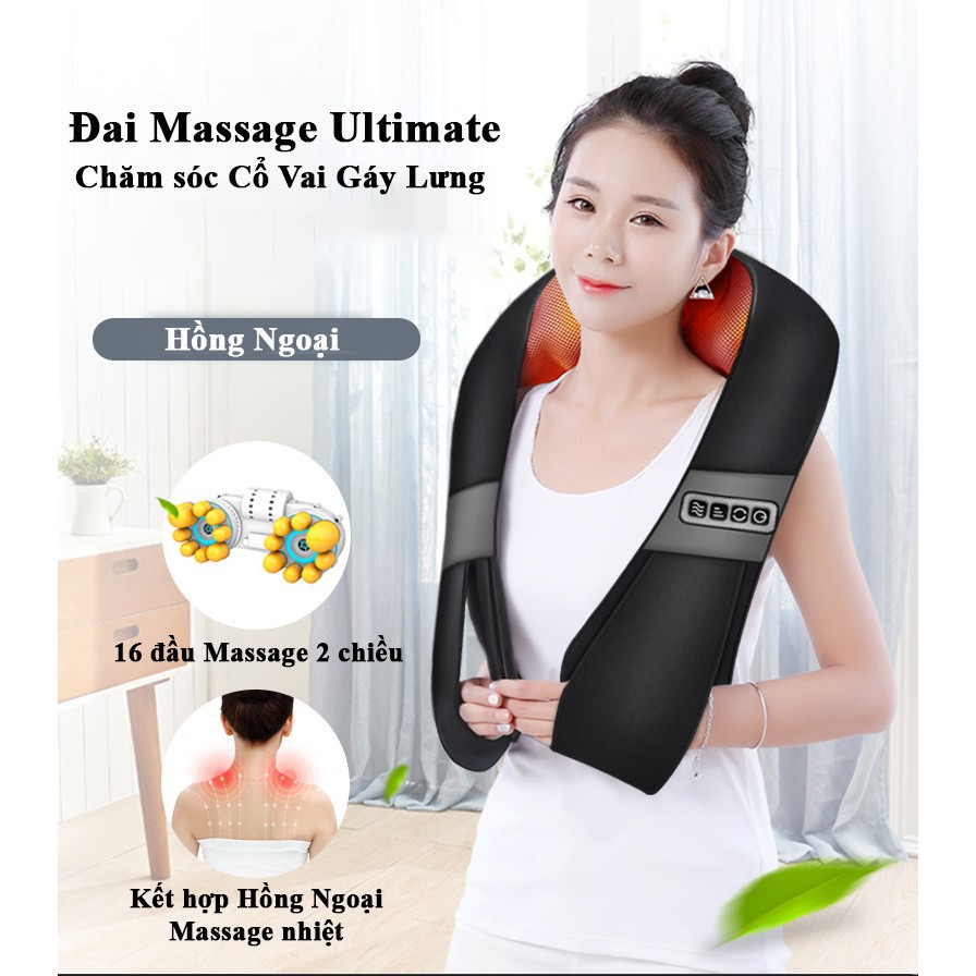 Đai massage cổ vai lưng Đa Năng Ultimate 518S