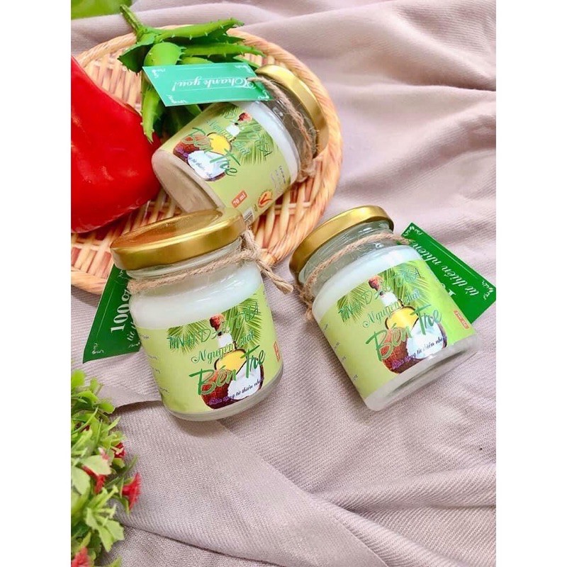 Combo 3 lọ tinh Dầu dừa bến tre nguyên chất siêu thơm như hình