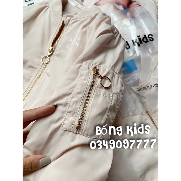 Áo Bomber Bé Gái ArianaGrande Be Nude HaM