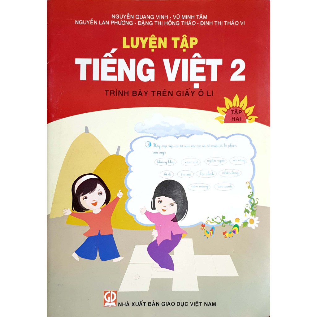 Sách - Luyện Tập Tiếng Việt 2 - Tập 2 (Trình Bày Trên Giấy Ô Li)