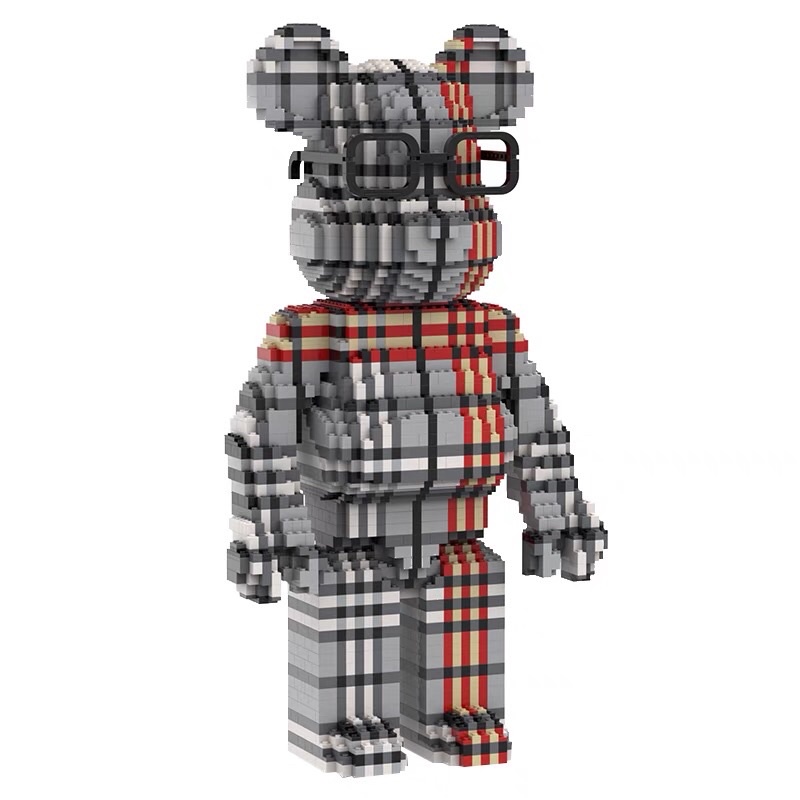Đồ chơi lắp ráp lego Gấu Bearbrick lớn 73 cm mô hình Ironbrick Iron man Kaws trang trí nhà cửa