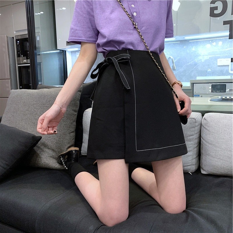 Chân váy ngắn chữ A trần chỉ thắt nơ hai lớp dày dặn 31 September | BigBuy360 - bigbuy360.vn