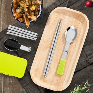 Bộ Muỗng Đũa Bằng Thép Không Gỉ 304 Cao Cấp