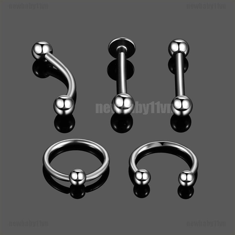 Set 10 Khuyên Xỏ Cơ Thể Thời Trang Cá Tính
