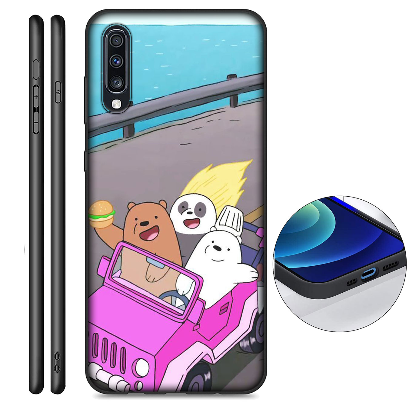 Samsung Galaxy Note 20 Ultra Note 10 Plus  Lite 8 9 S7 Edge M11 Phone Case Soft Silicone Casing Anime We Bare Bears
