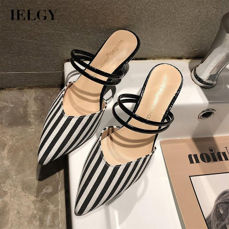 Dép cao gót Ielgy dày dặn dễ phối đồ thời trang cho nữ