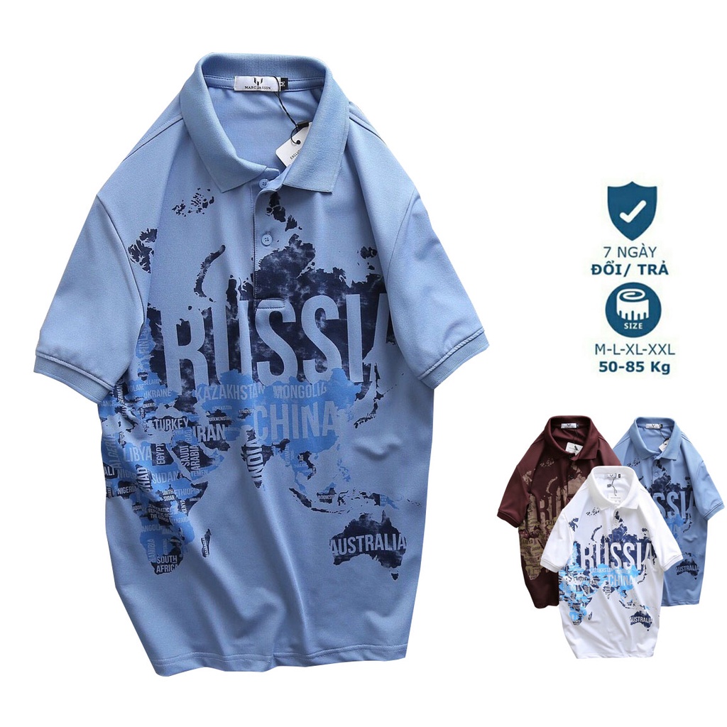 Áo thun POLO  Nam trơn cổ trụ Hàn Quốc,thun cao cấp from chuẩn, thiết kế phong cách sang trọng- áo thun polo nam