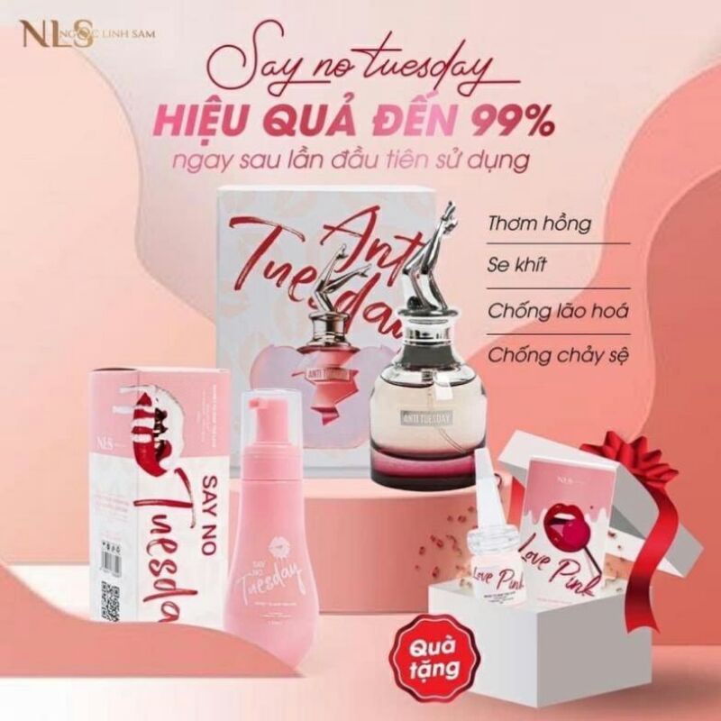 COMBO B Í M CHÍNH HÃNG SAY NO, ANTI TUESDAY TẶNG serum dưỡng hồng 249k