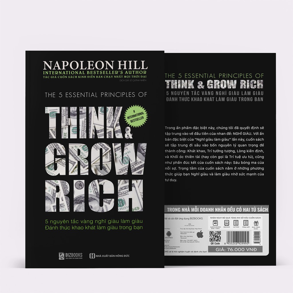 Sách - 5 Nguyên Tắc Vàng Nghĩ Giàu Làm Giàu – Đánh Thức Khao Khát Làm Giàu Trong Bạn | BigBuy360 - bigbuy360.vn