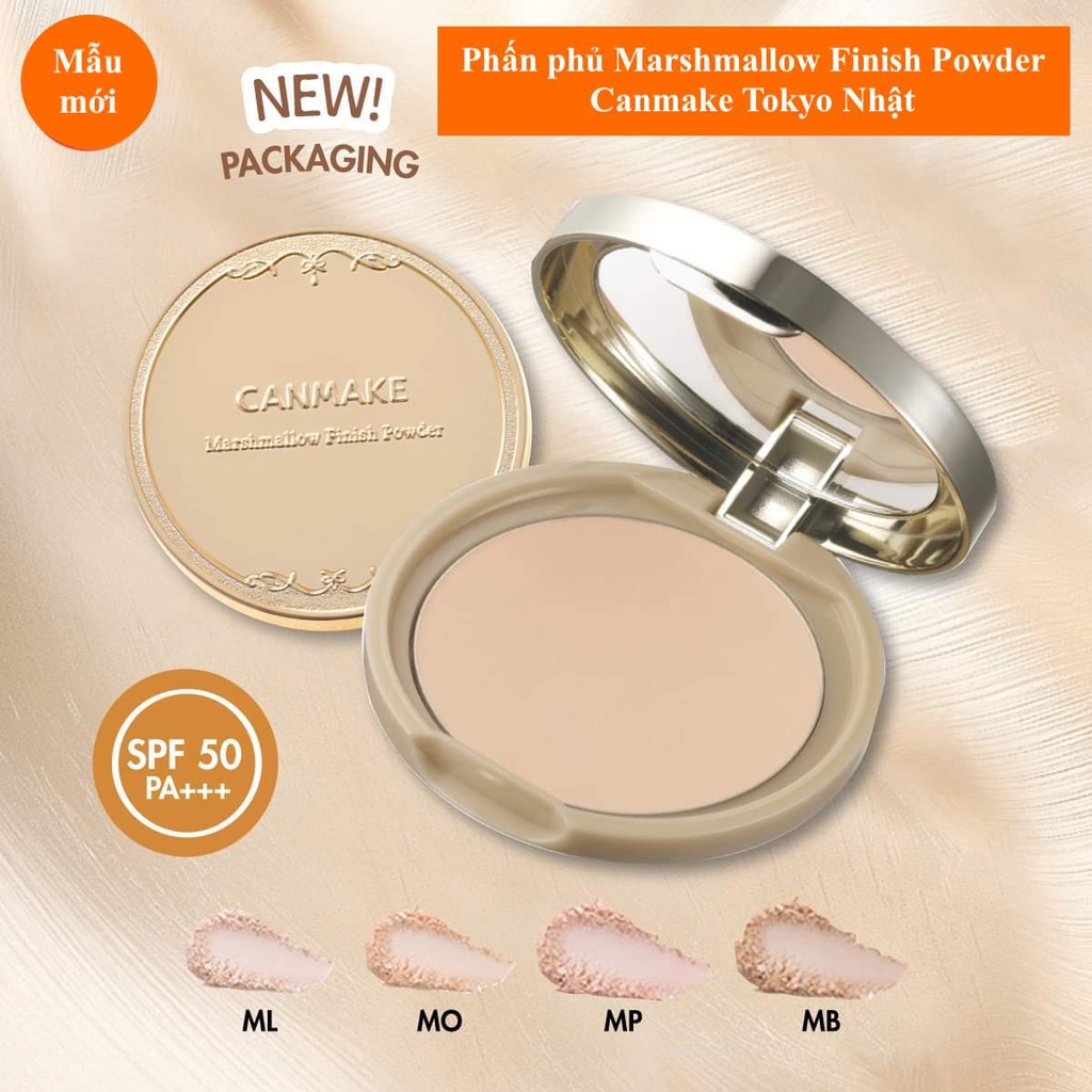 Phấn phủ Canmake Nhật Bản Marshmallow Finish Powder MO/ML/MB/MP - Phấn phủ Canmake trang điểm SPF26/PA++