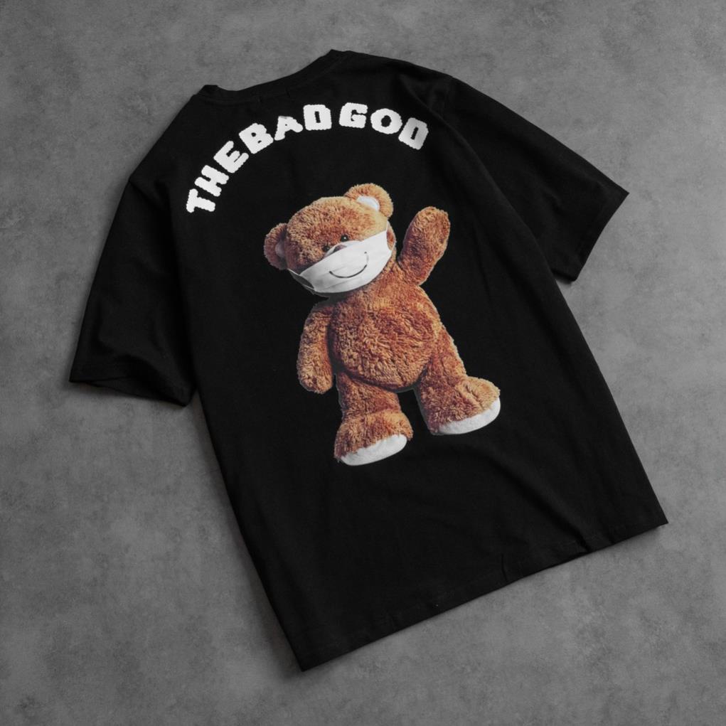 Chính Hãng Áo thun tay lỡ TEDDY BEAR The Bad God, áo thun cotton nam nữ unisex !