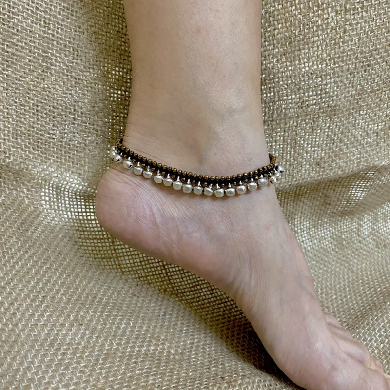 Macrame bells Anklet - Lắc chân chuông style boho