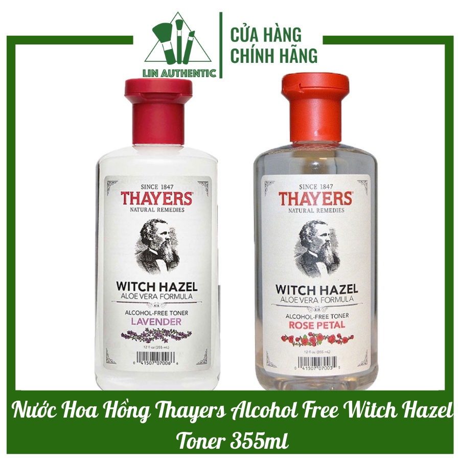  Nước Hoa Hồng Thayers Alcohol Free Witch Hazel Toner 355ml