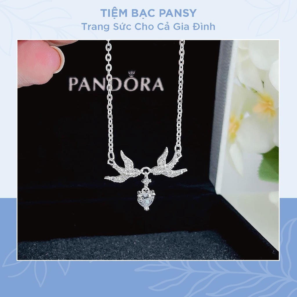 Vòng cổ nữ bạc PANSY hình chim én may mắn - Dây chuyền bạc ta thật đẹp cao cấp