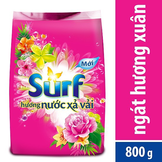 Bột giặt Surf 770g hương nước xả vải Ngát hương xuân