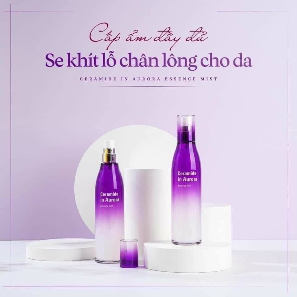 Xịt Khoáng Vicle Ceramide In Aurora Essence Mist Giúp Cấp Ẩm Và Se Khít Lỗ Chân Lông